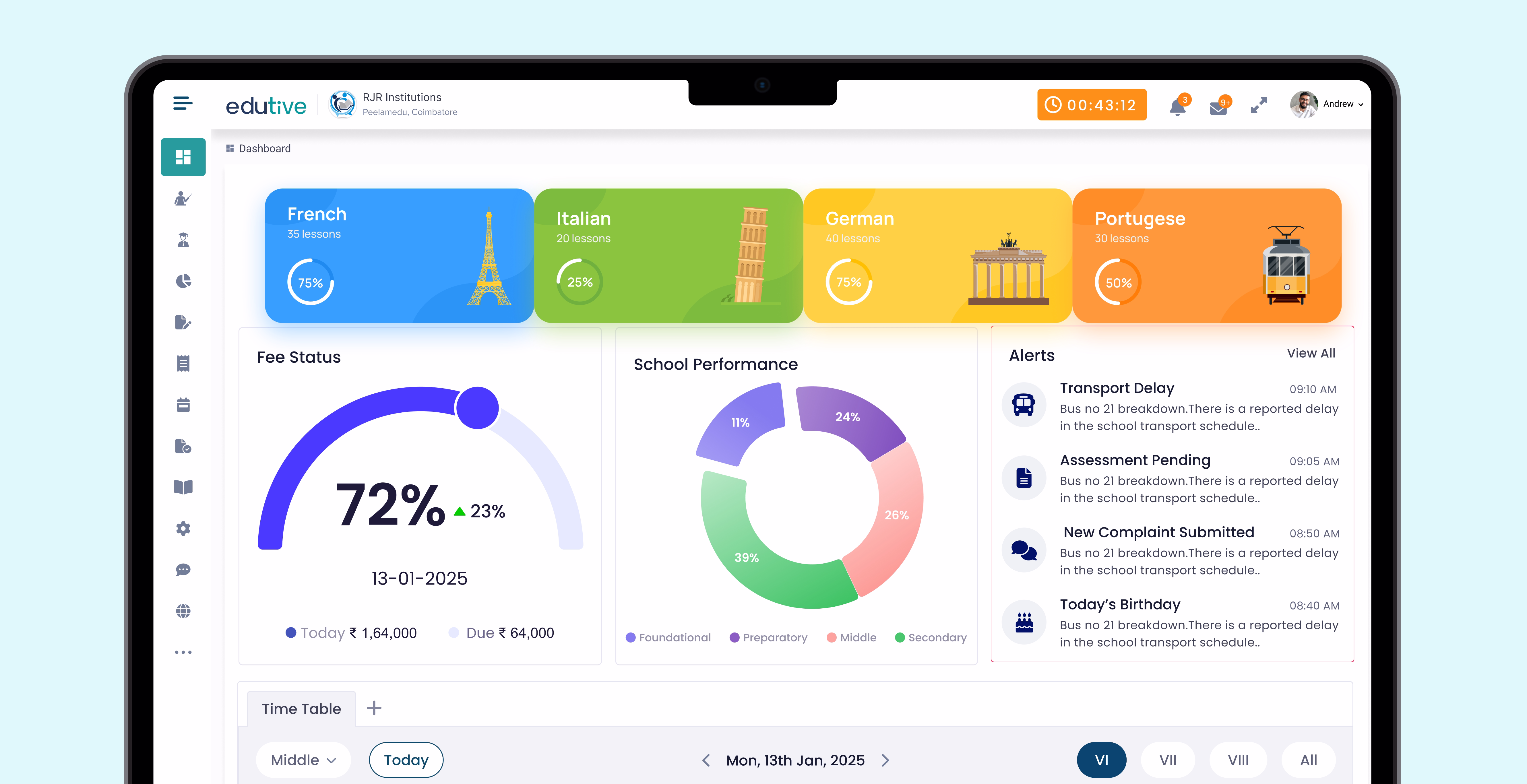 Edu-tive K-12 platform — hero banner